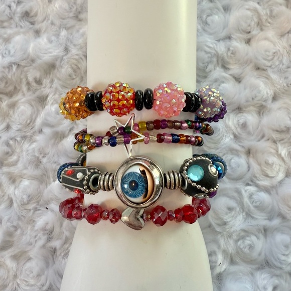 Colorful Beaded Bracelet Set - Picture 2 of 5